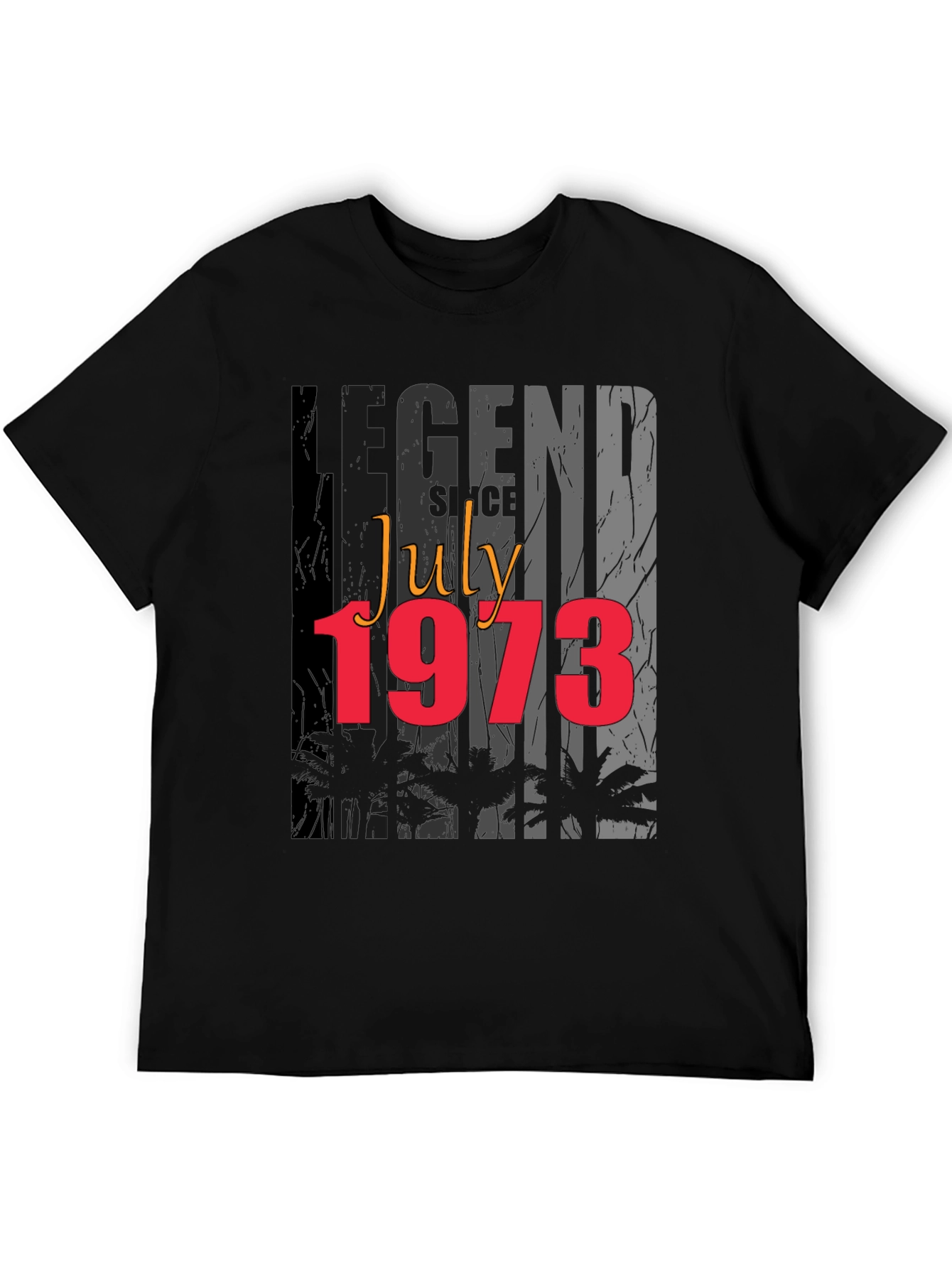 Black Legend Since July 1973 Graphic T-Shirt view 5