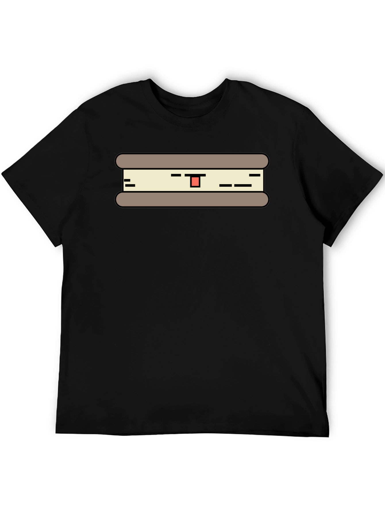 Black Sandwich Graphic T-Shirt - Unisex Casual Tee view 5
