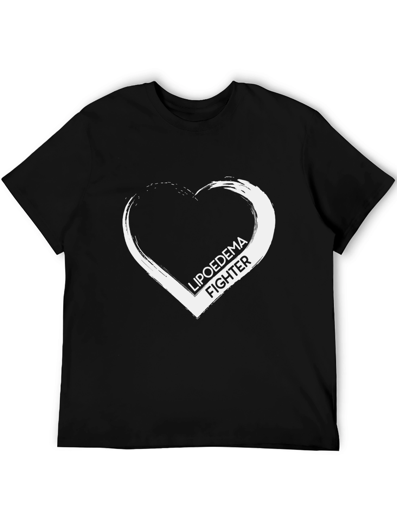 Black Lipoedema Fighter Graphic Tee - Support & Awareness view 5