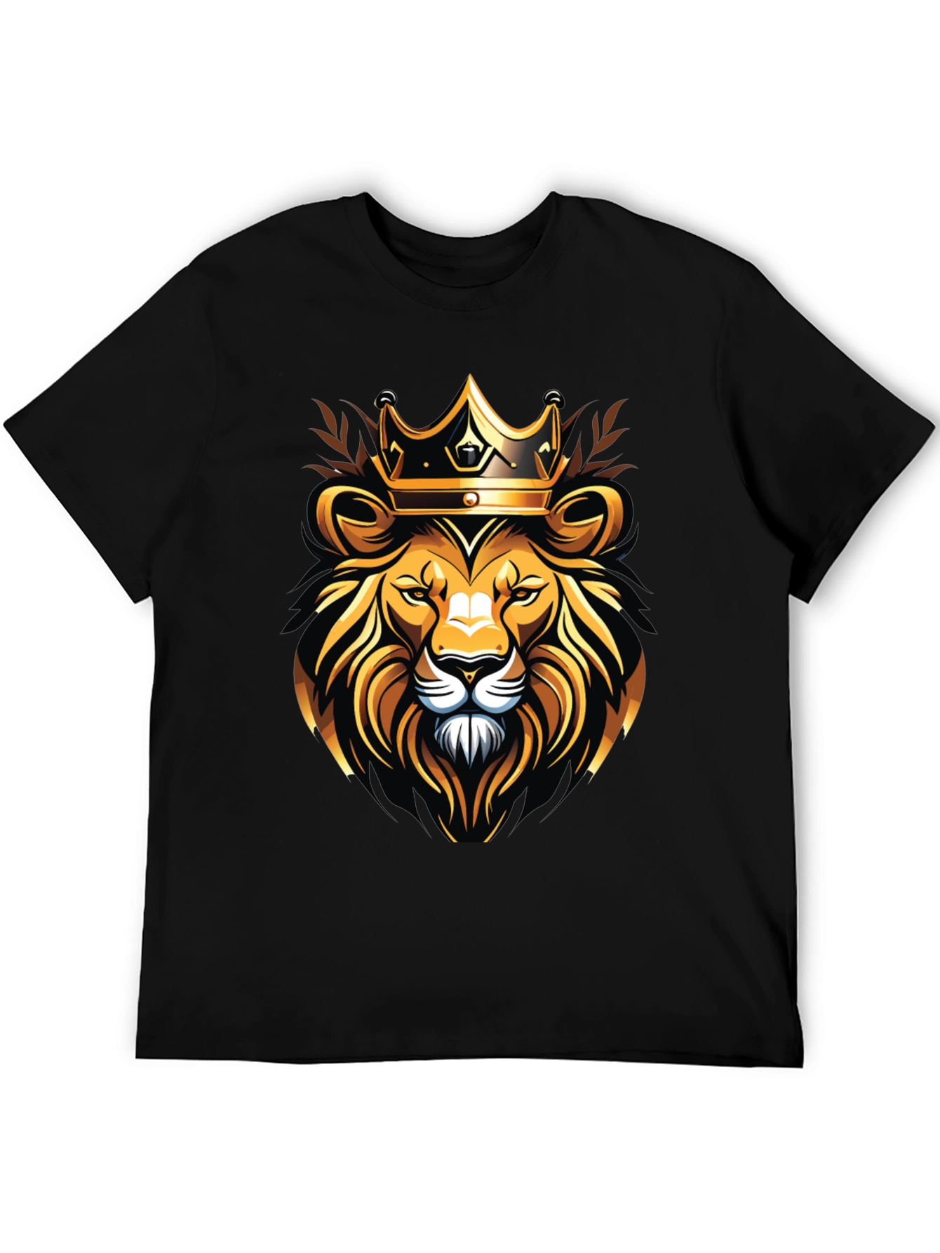 Black Lion King T-Shirt - Bold Graphic Tee view 5