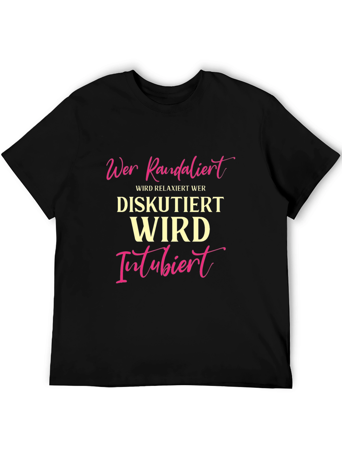 Black Funny German Medical Humor T-Shirt view 5