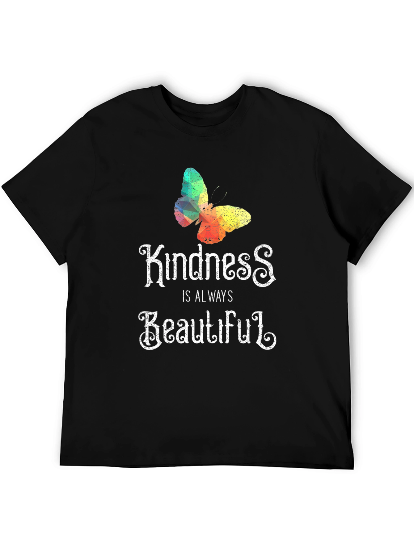 Black Kindness Butterfly T-Shirt - Always Beautiful view 5