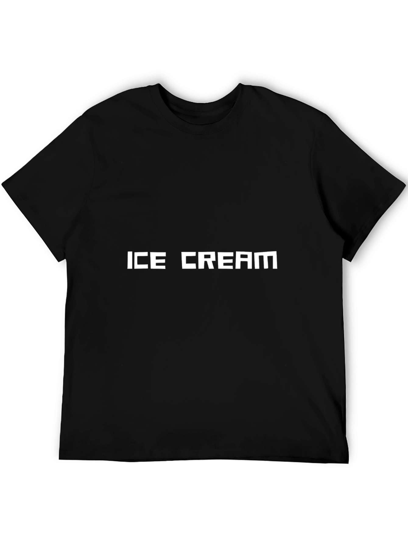 Black Ice Cream Graphic Tee - Black Short Sleeve T-Shirt view 5