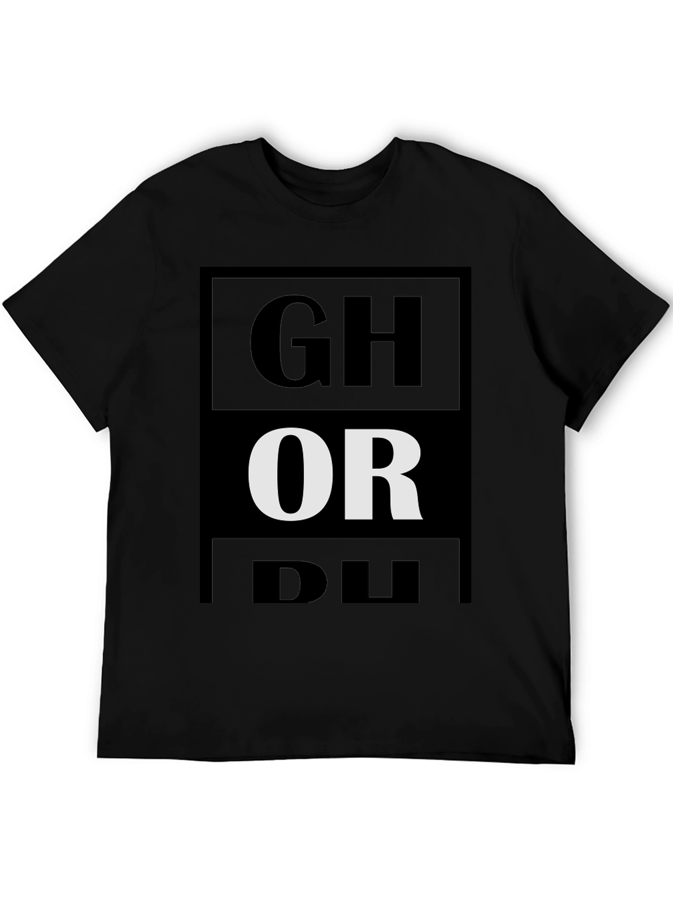 Black Ghormley T-Shirt - Black Graphic Tee view 5