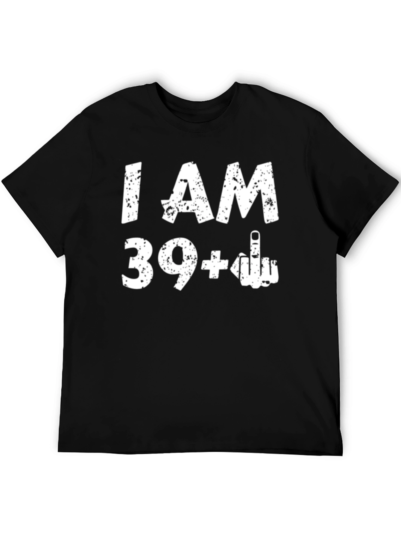 Black Funny 40th Birthday T-Shirt - I AM 39+1 view 5
