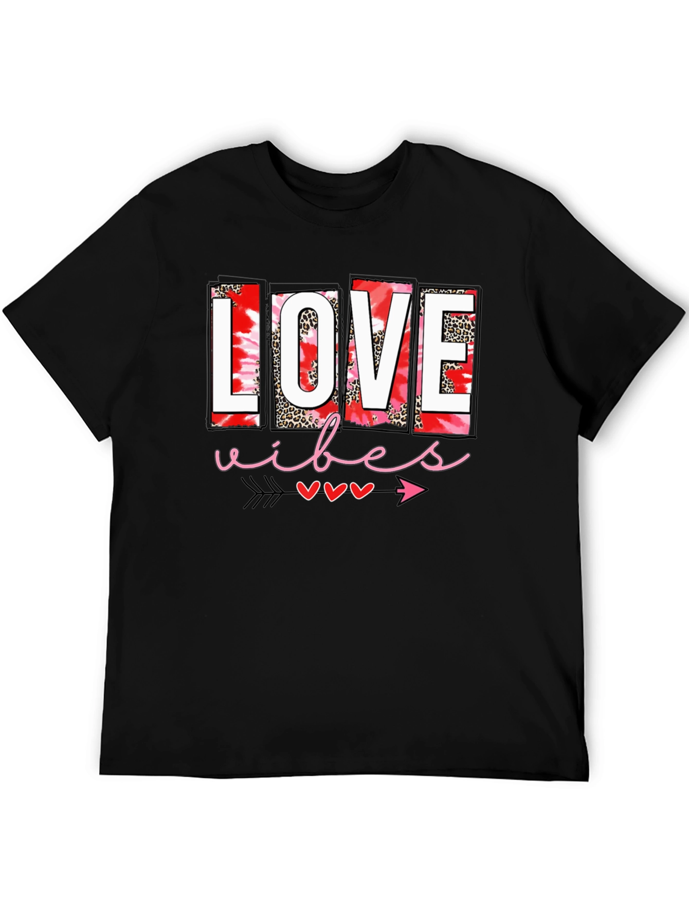 Black Love Vibes Valentine's Day Graphic Tee view 5