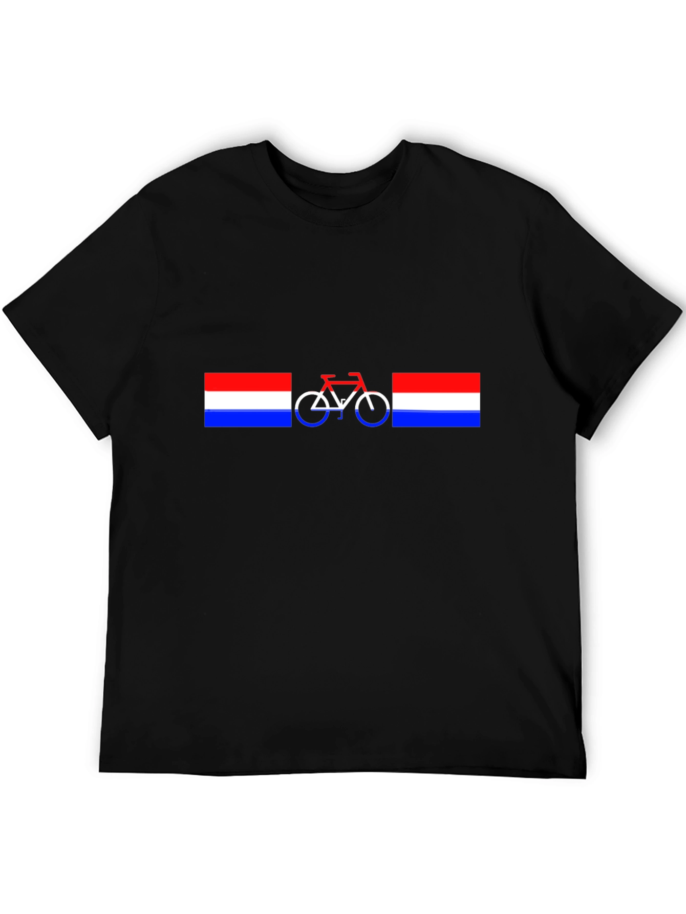 Black Dutch Bicycle T-Shirt - Unique Design view 5