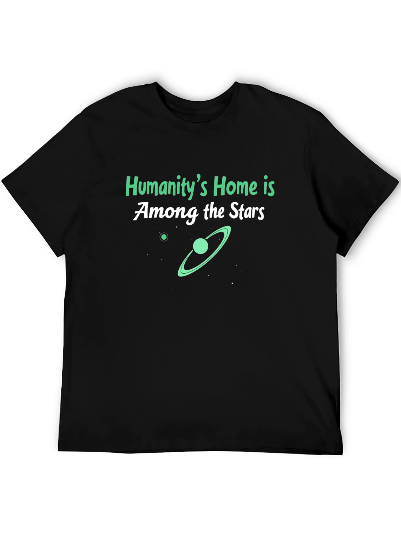 Black Humanity's Home is Among the Stars T-Shirt view 5