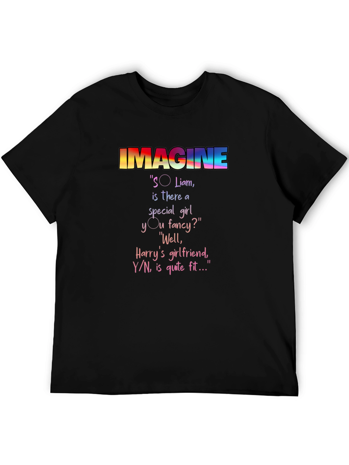 Black Imagine Novelty T-Shirt view 5
