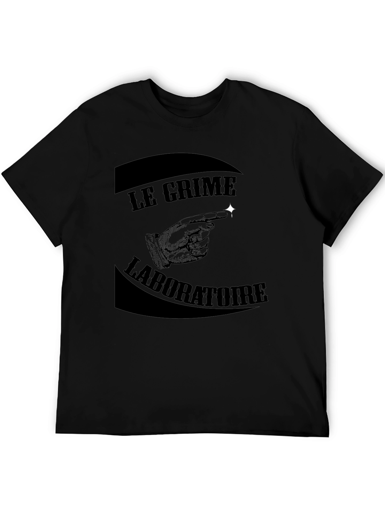 Black Le Crime Laboratoire Graphic T-Shirt view 5