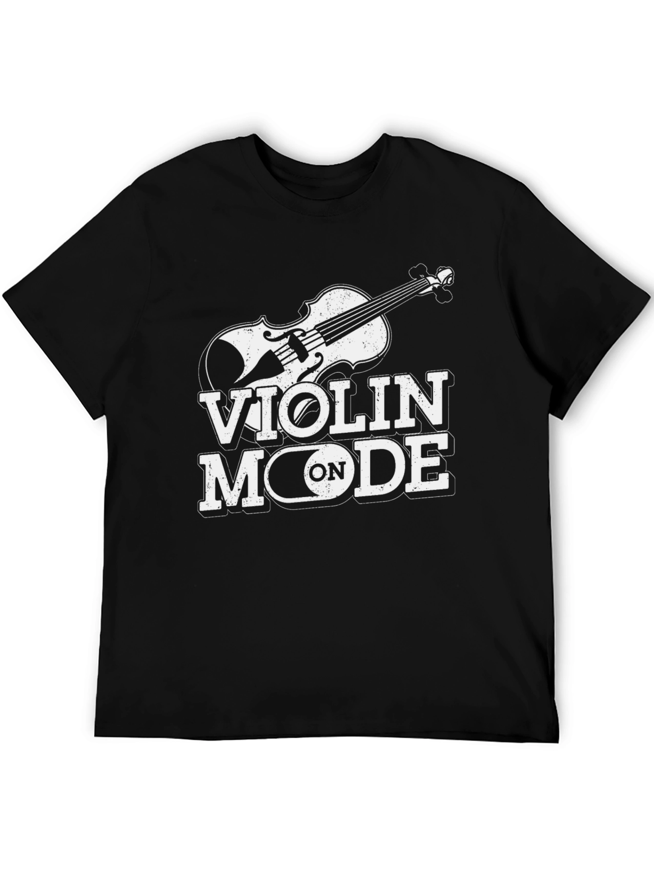 Black Violin Mode On Black Graphic T-Shirt view 5