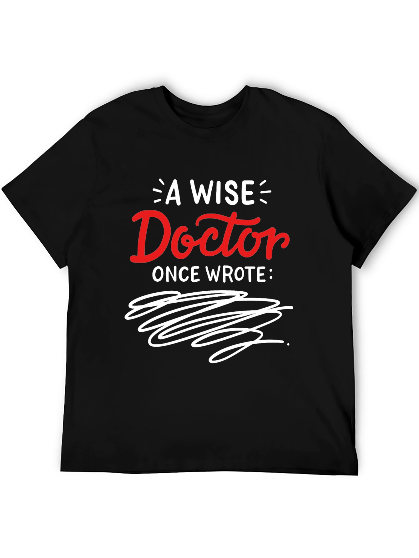 Black A Wise Doctor Graphic T-Shirt view 5