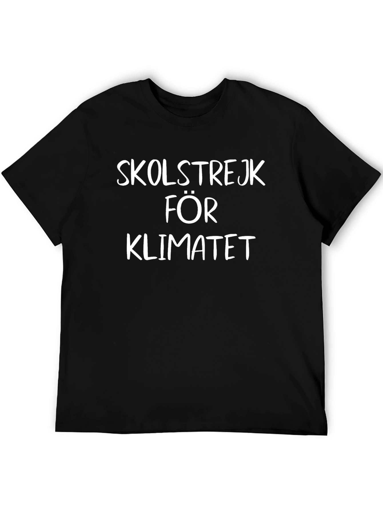 Black Skolstrejk För Klimatet Graphic T-Shirt view 5