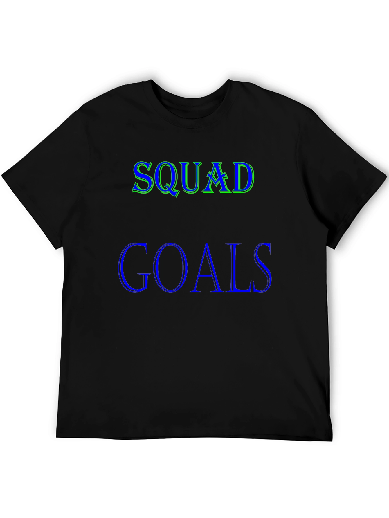 Black Squad Goals T-Shirt - Black Graphic Tee view 5