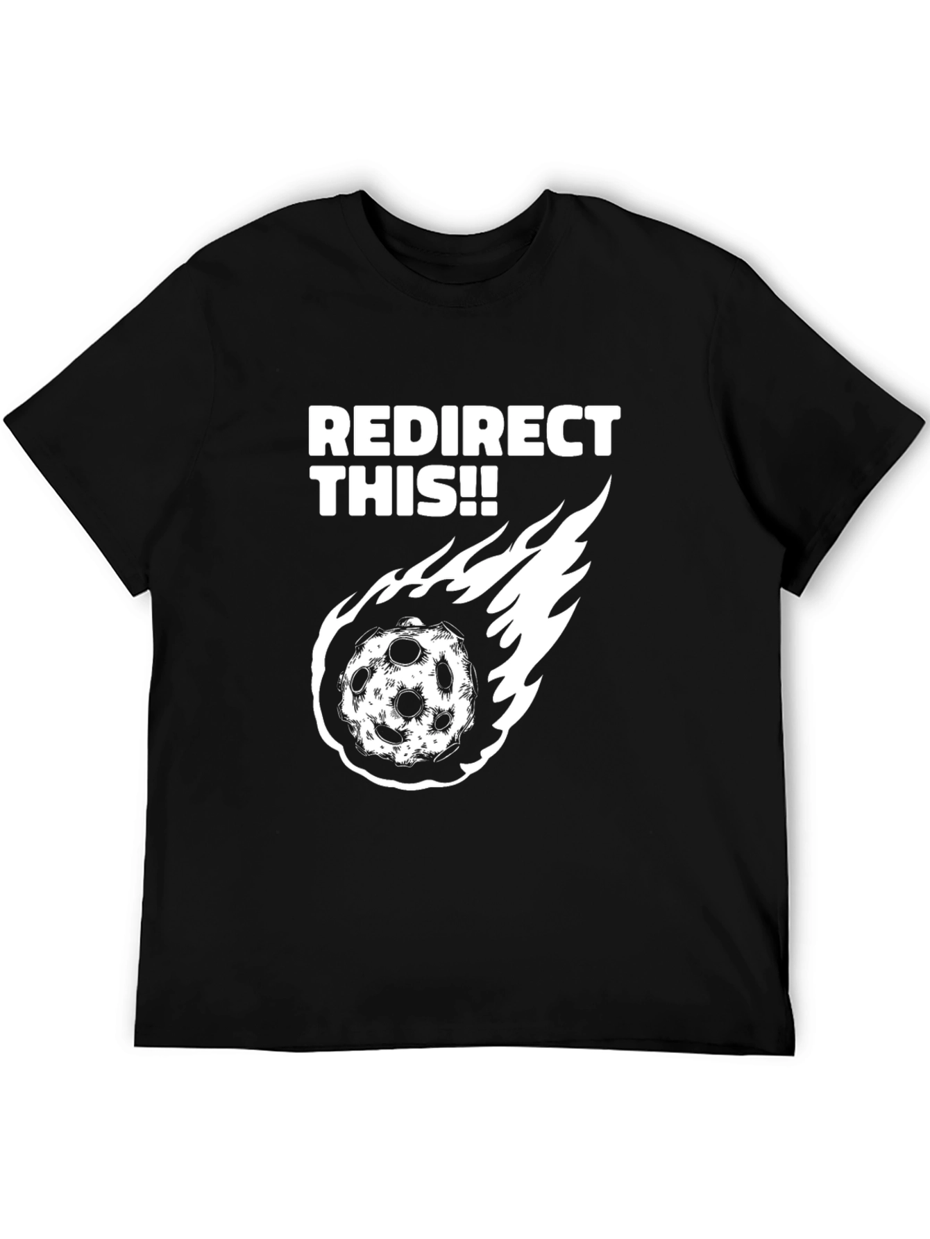 Black Redirect This Graphic Tee view 5