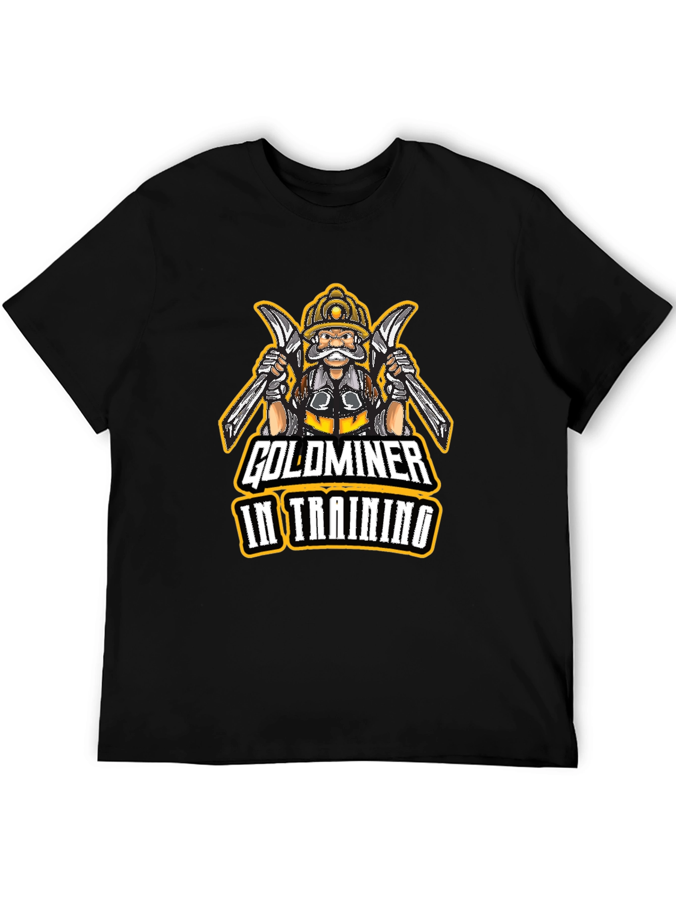 Black Goldminer In Training Black T-Shirt view 5