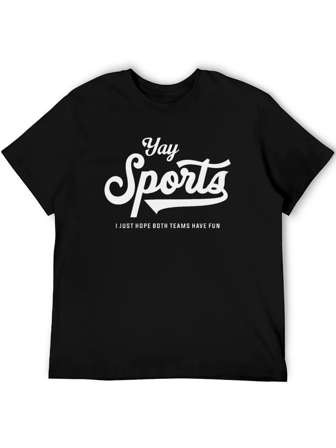 Black Yay Sports Funny T-Shirt view 5