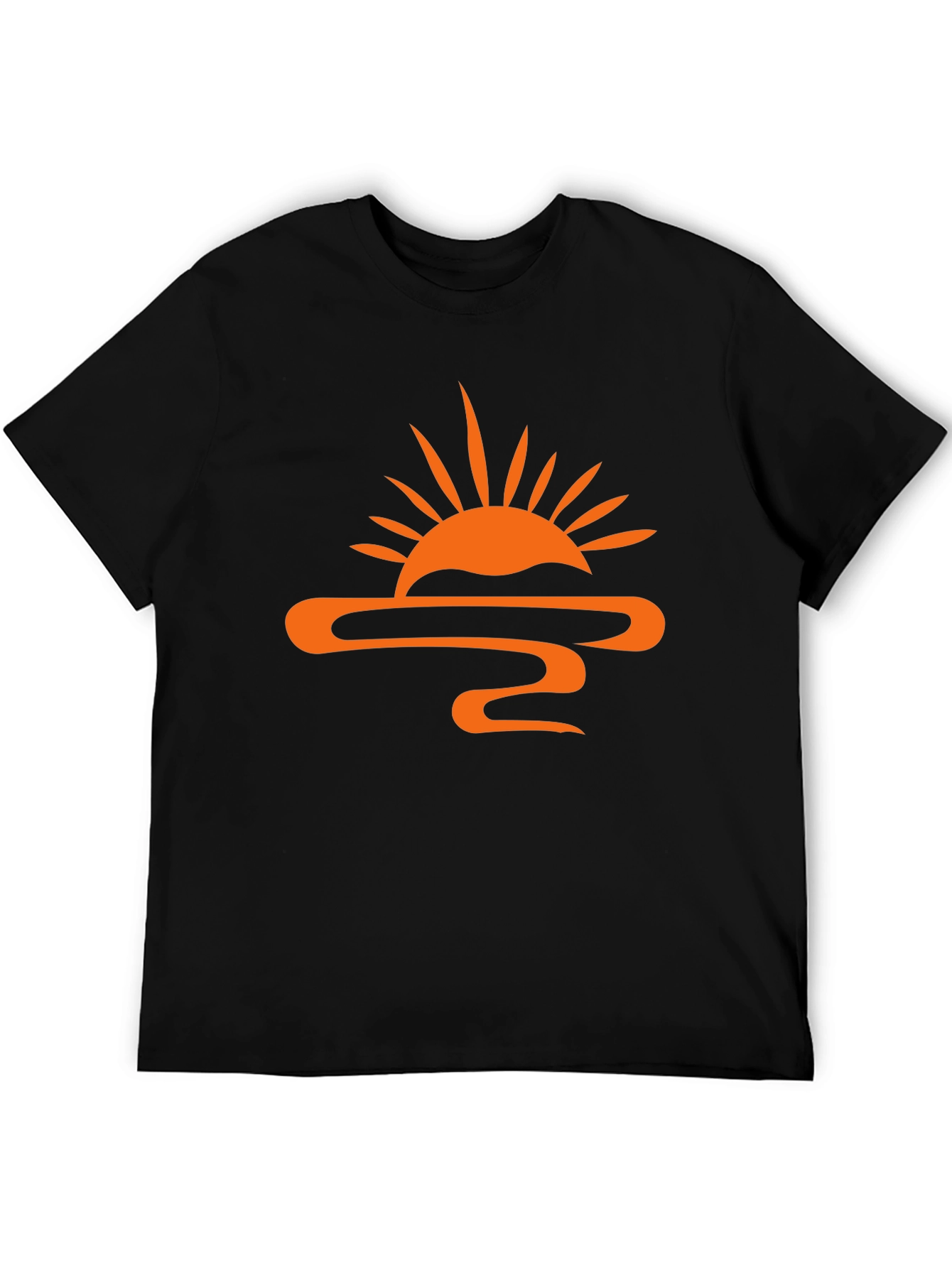Black Sunset Graphic Tee - Stylish Black T-Shirt view 5