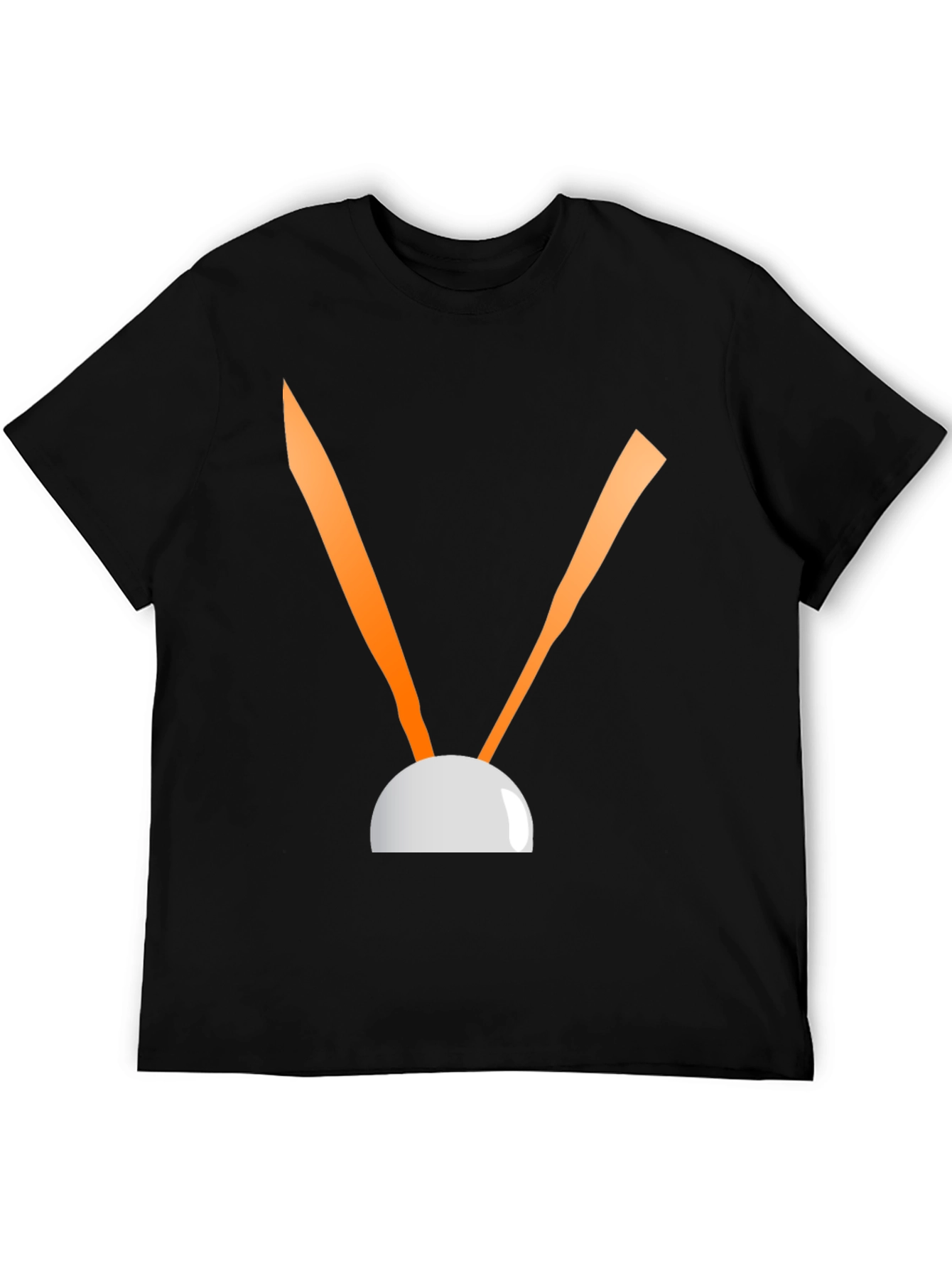 Black Abstract Graphic Black Tee view 5