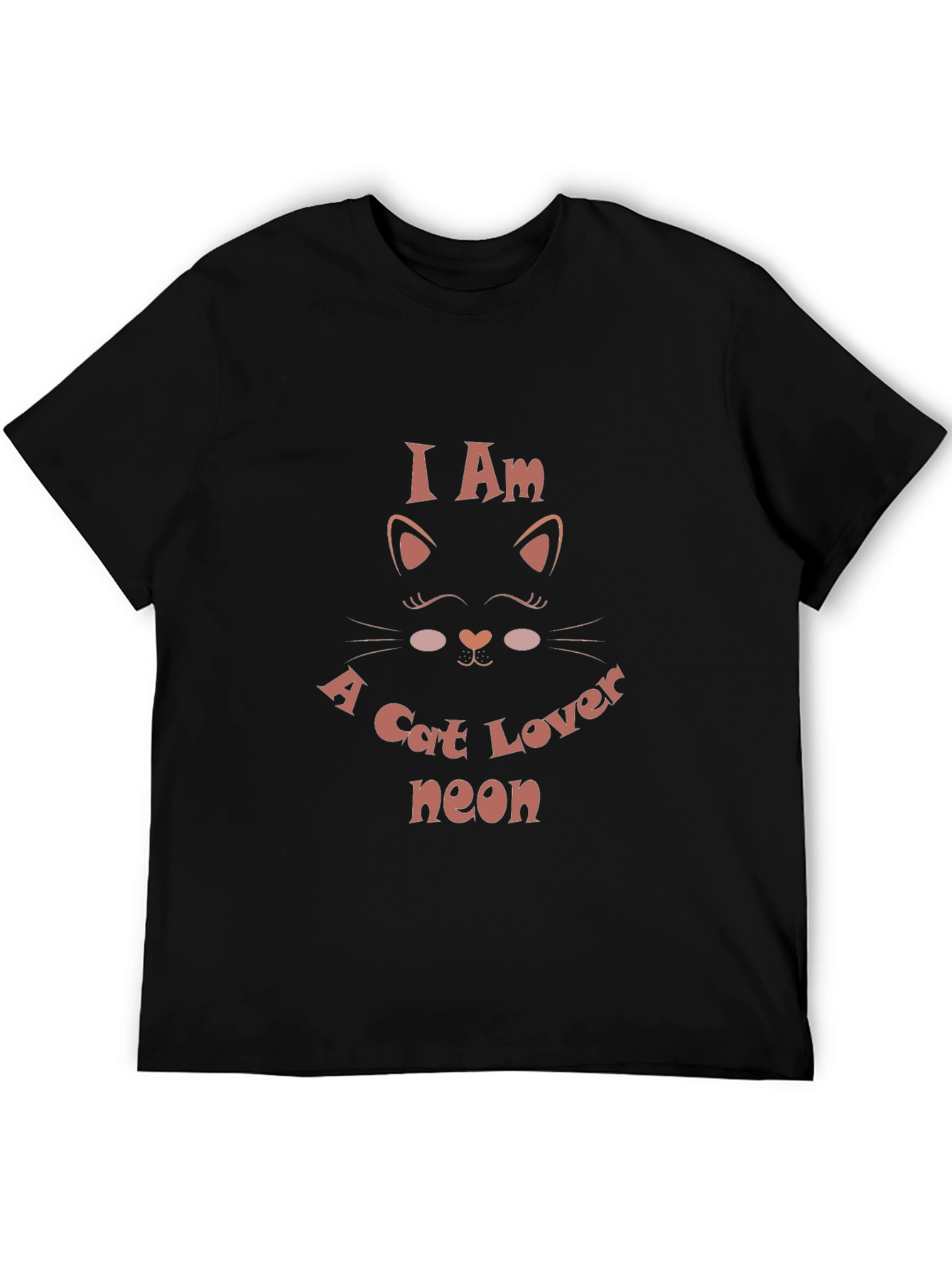 Black I am a Cat Lover Black Tee view 5