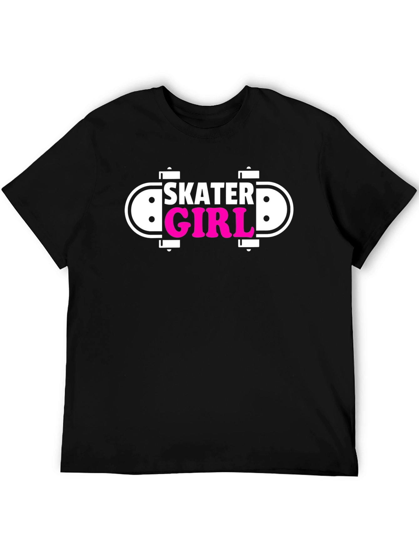 Black Skater Girl Black Graphic Tee view 5