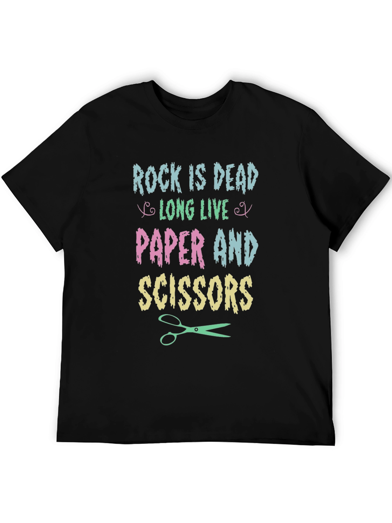 Black Rock is Dead T-Shirt - Paper Scissors Tee view 5