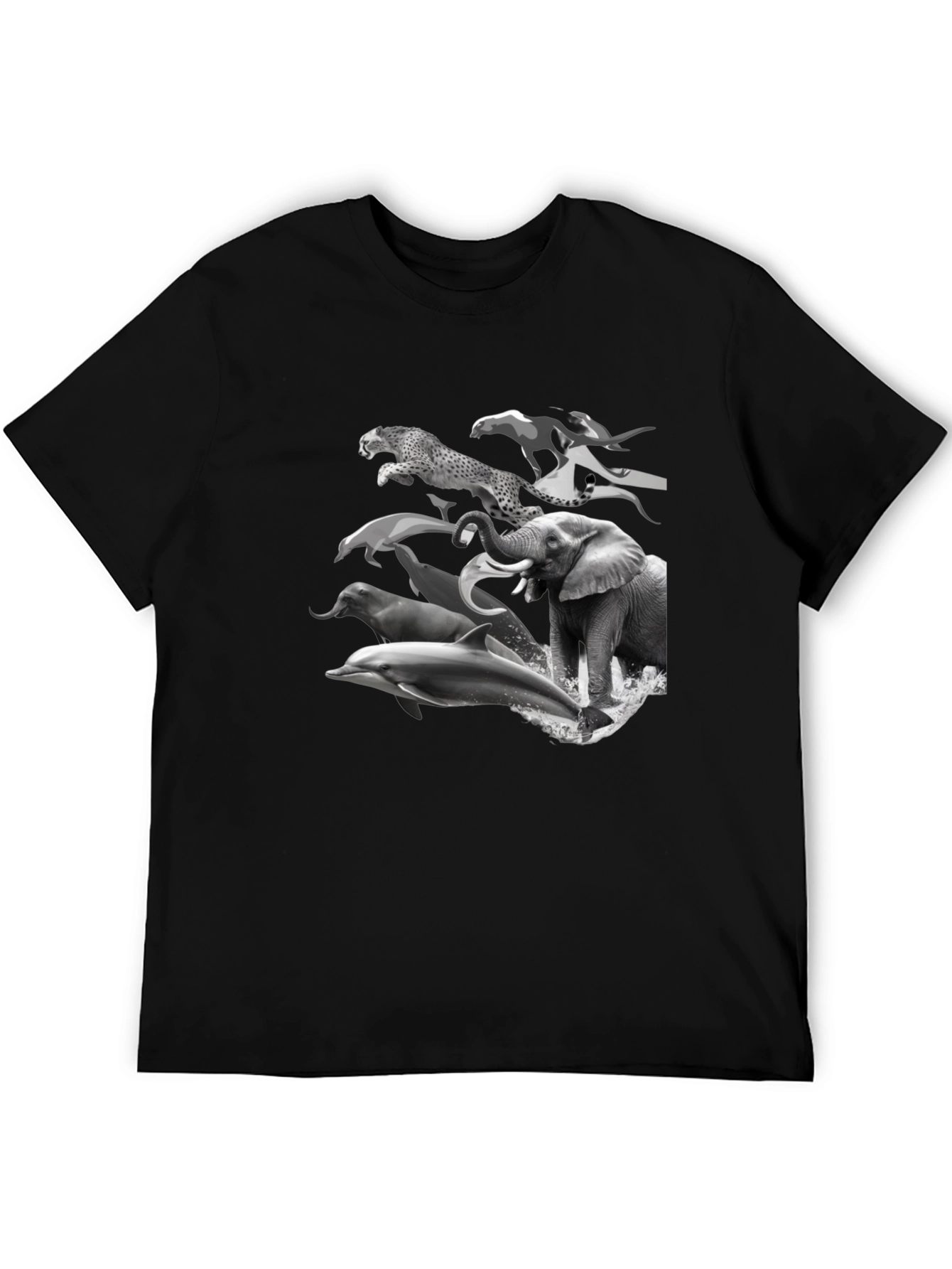 Black Animal Kingdom Black T-Shirt view 5