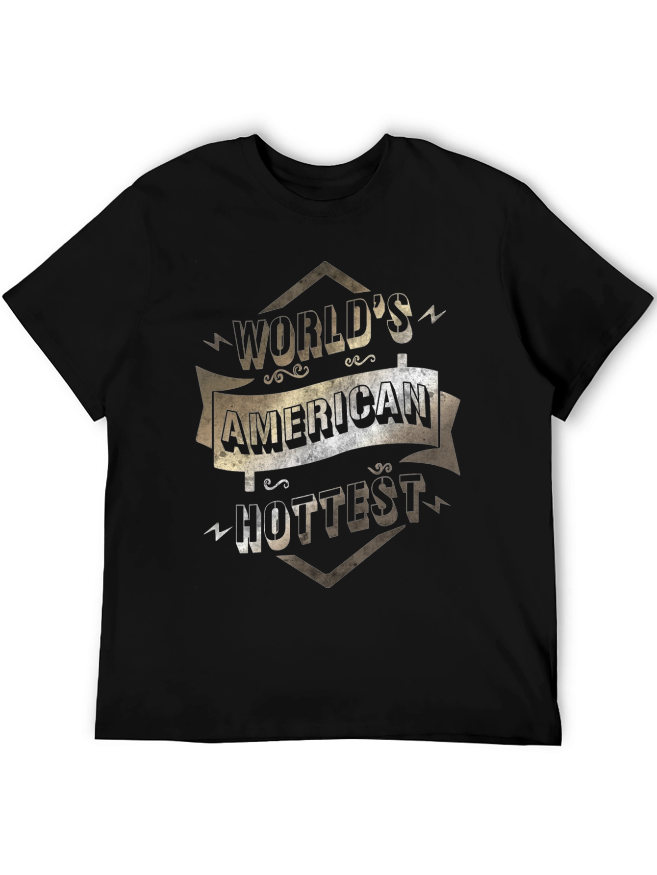 Black World's Hottest American T-Shirt view 5