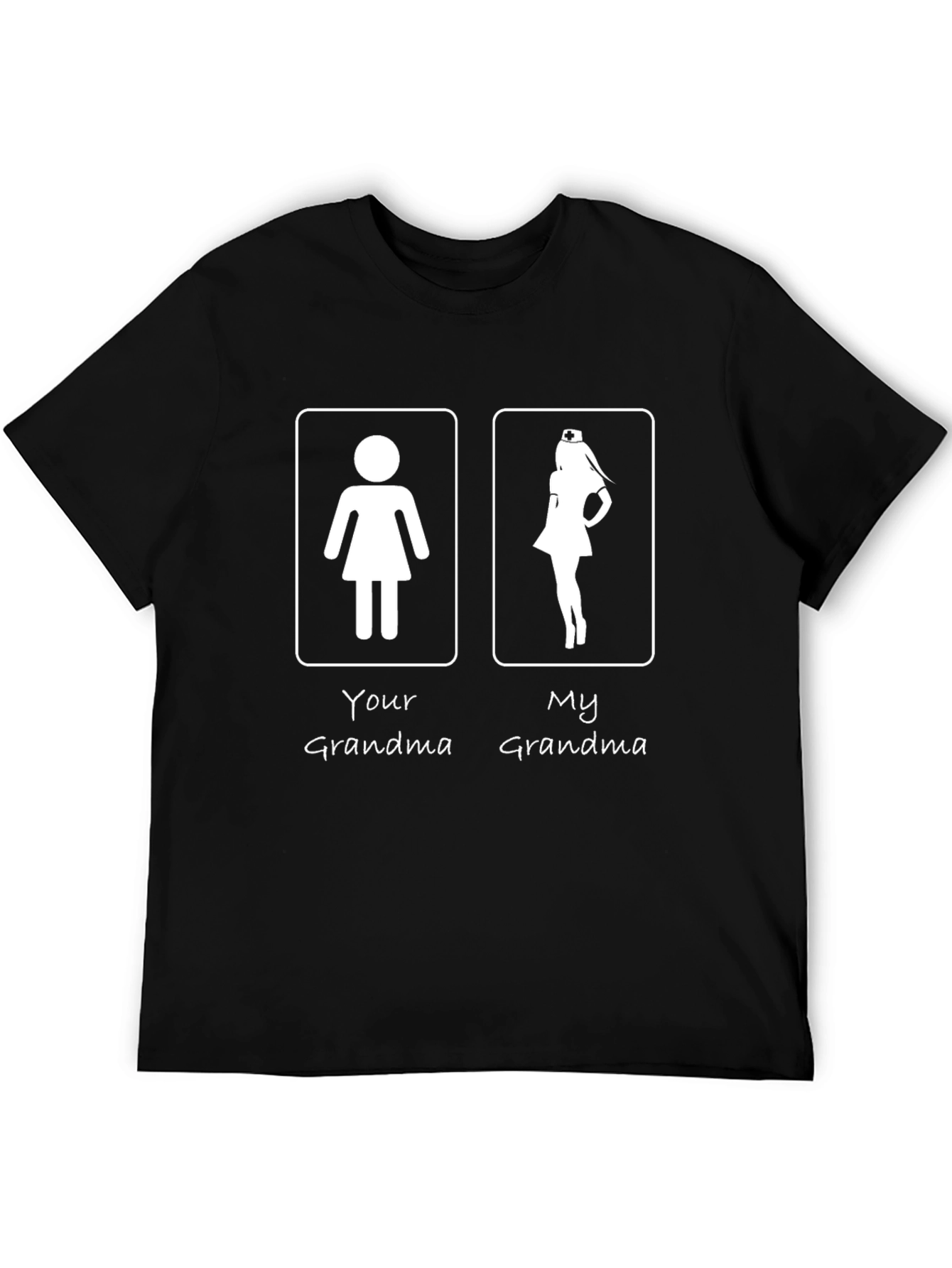 Black Funny "My Grandma" Graphic T-Shirt view 5