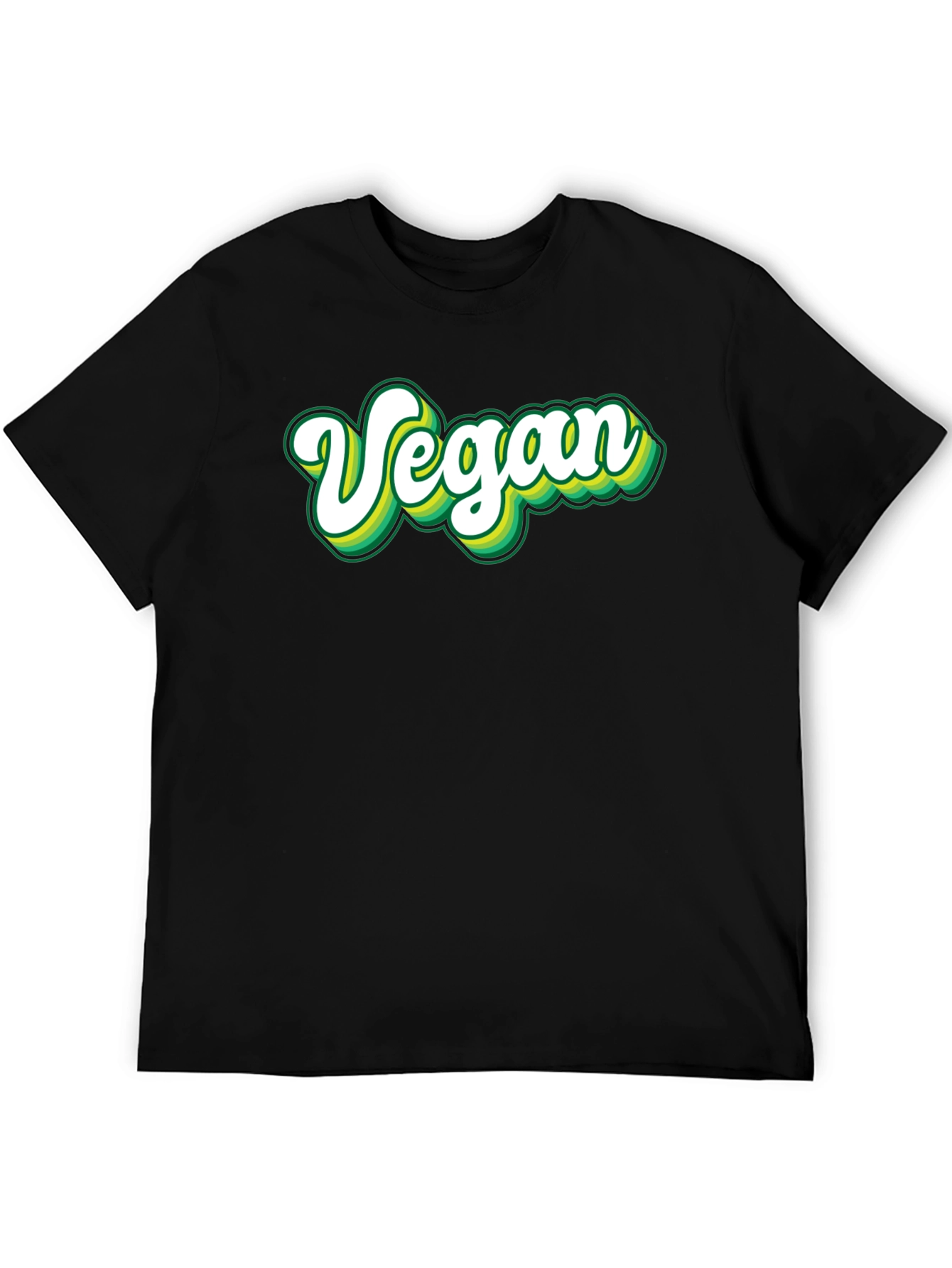 Black Vegan Graphic Tee - Black T-Shirt view 5