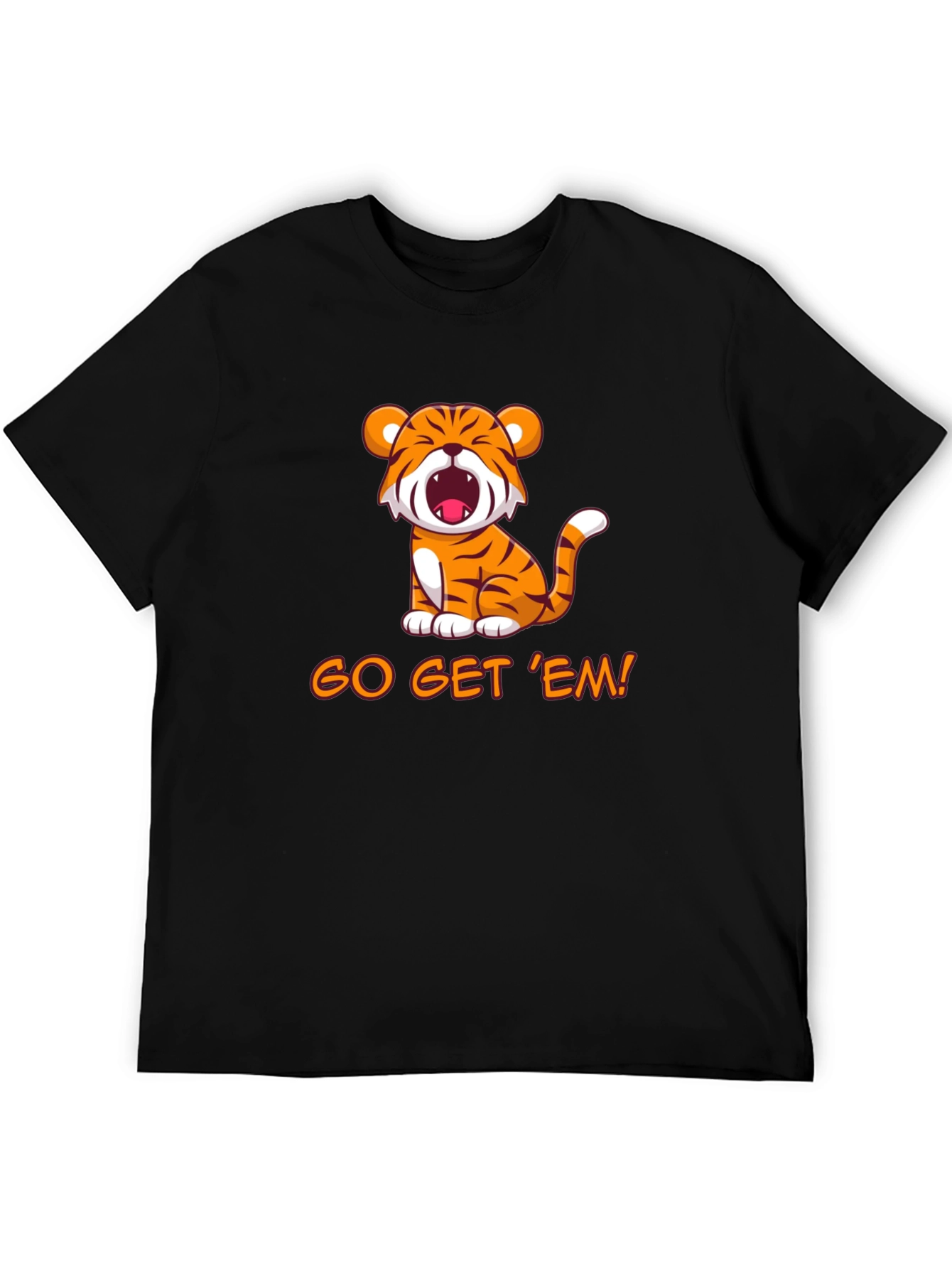 Black Go Get 'Em! Tiger Graphic Tee view 5