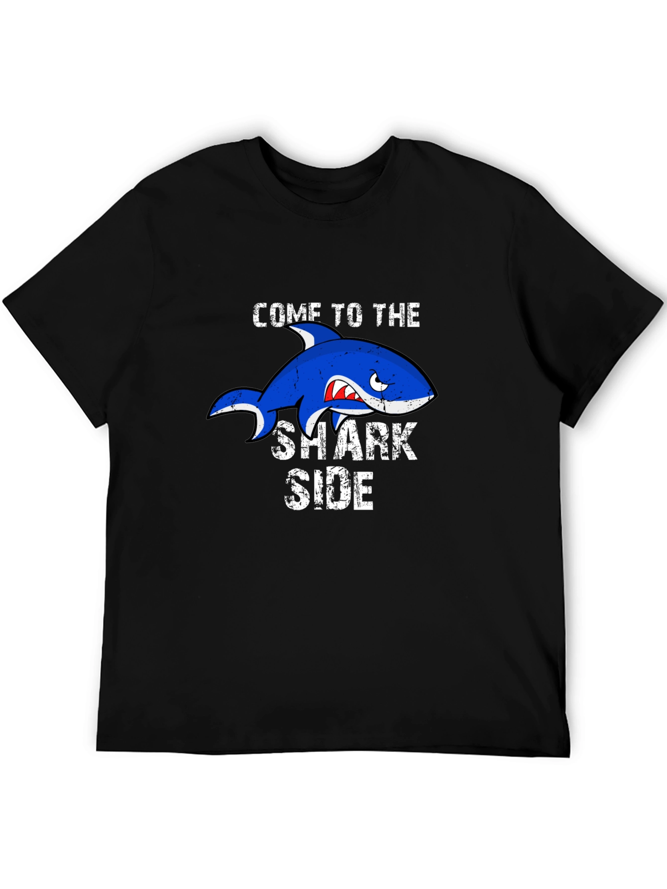 Black Come to the Shark Side Graphic T-Shirt view 5