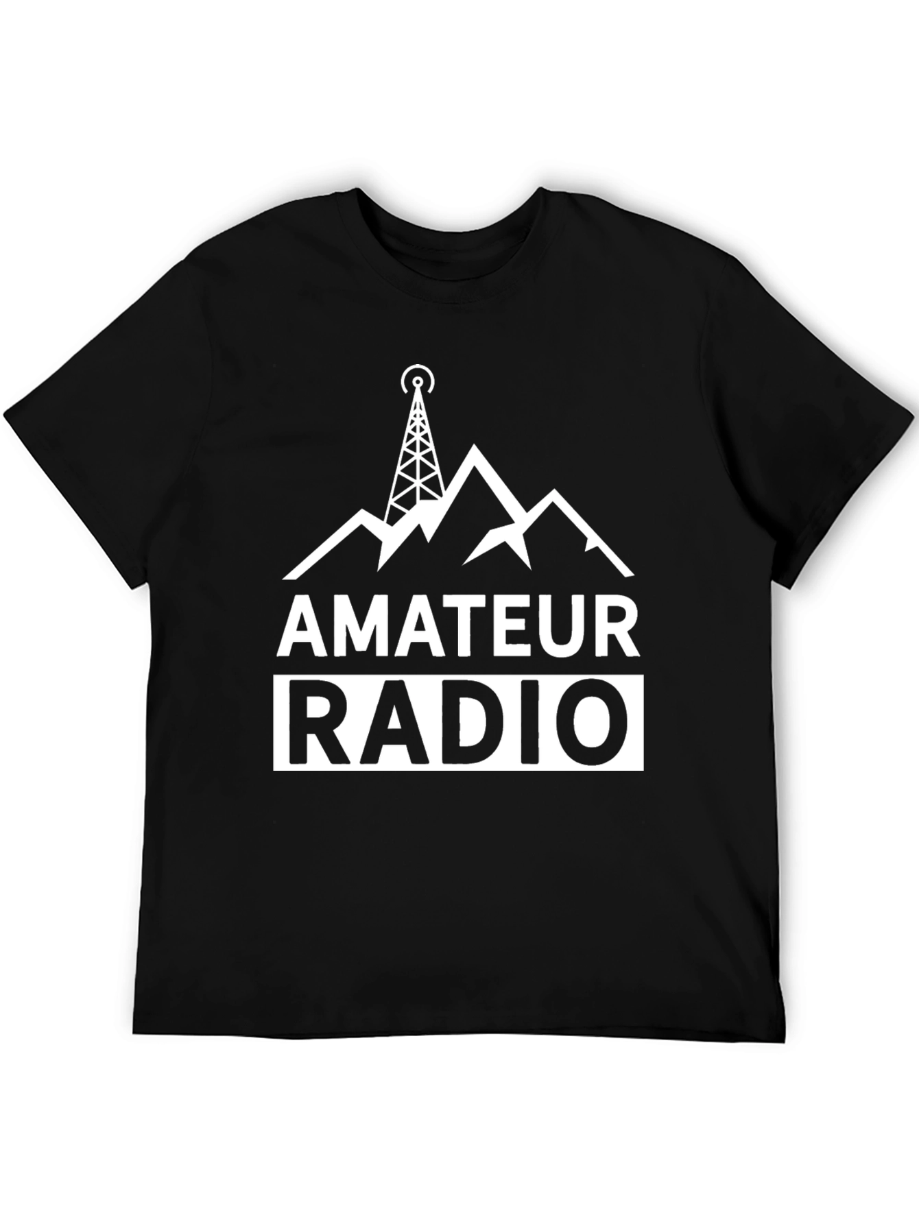 Black Amateur Radio T-Shirt - Ham Operator Design view 5
