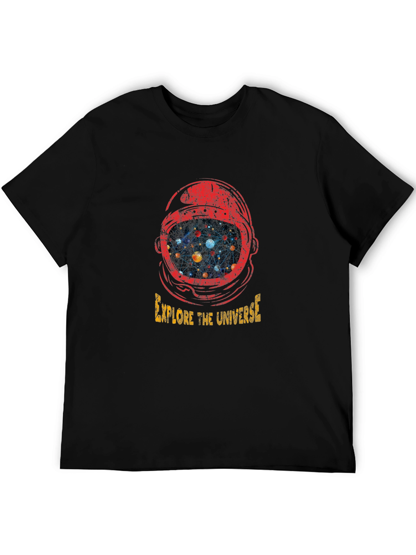 Black Explore The Universe Graphic T-Shirt view 5
