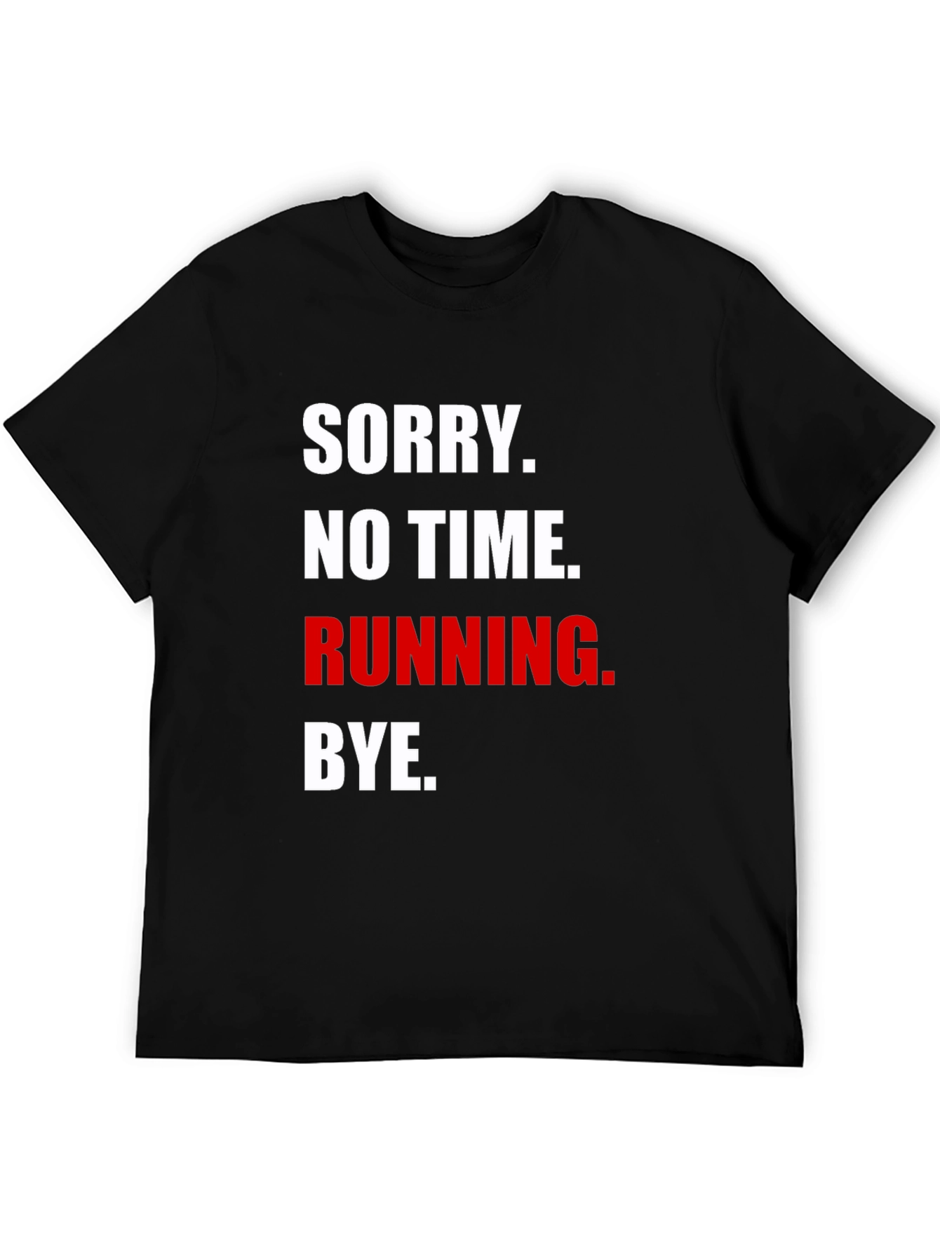Black Running Excuse Graphic Tee view 5