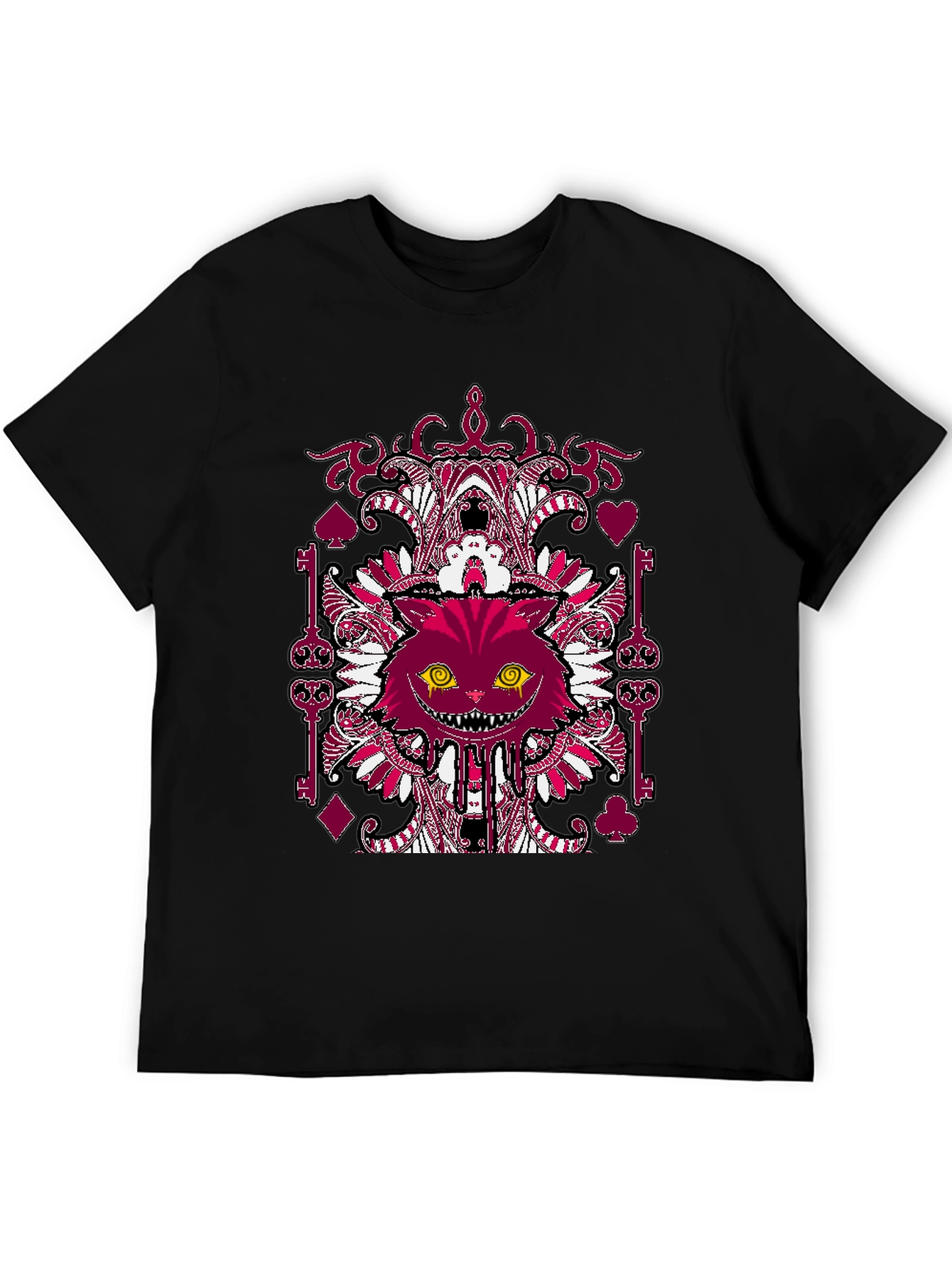 Cheshire Cat Graphic Tee - Alice in Wonderland Style - 5