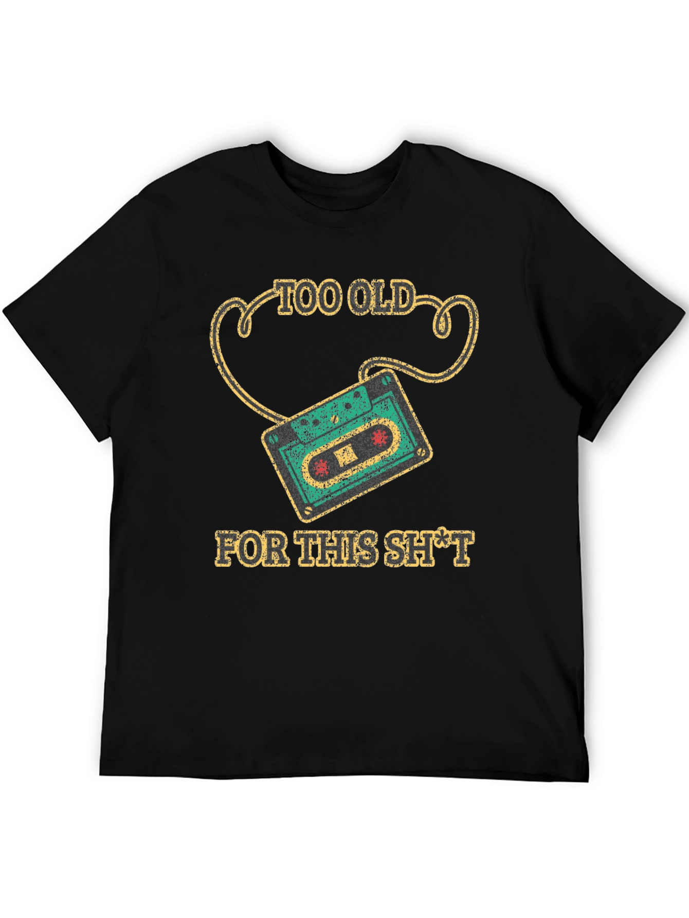 Too Old Cassette Tape Graphic Tee - 5