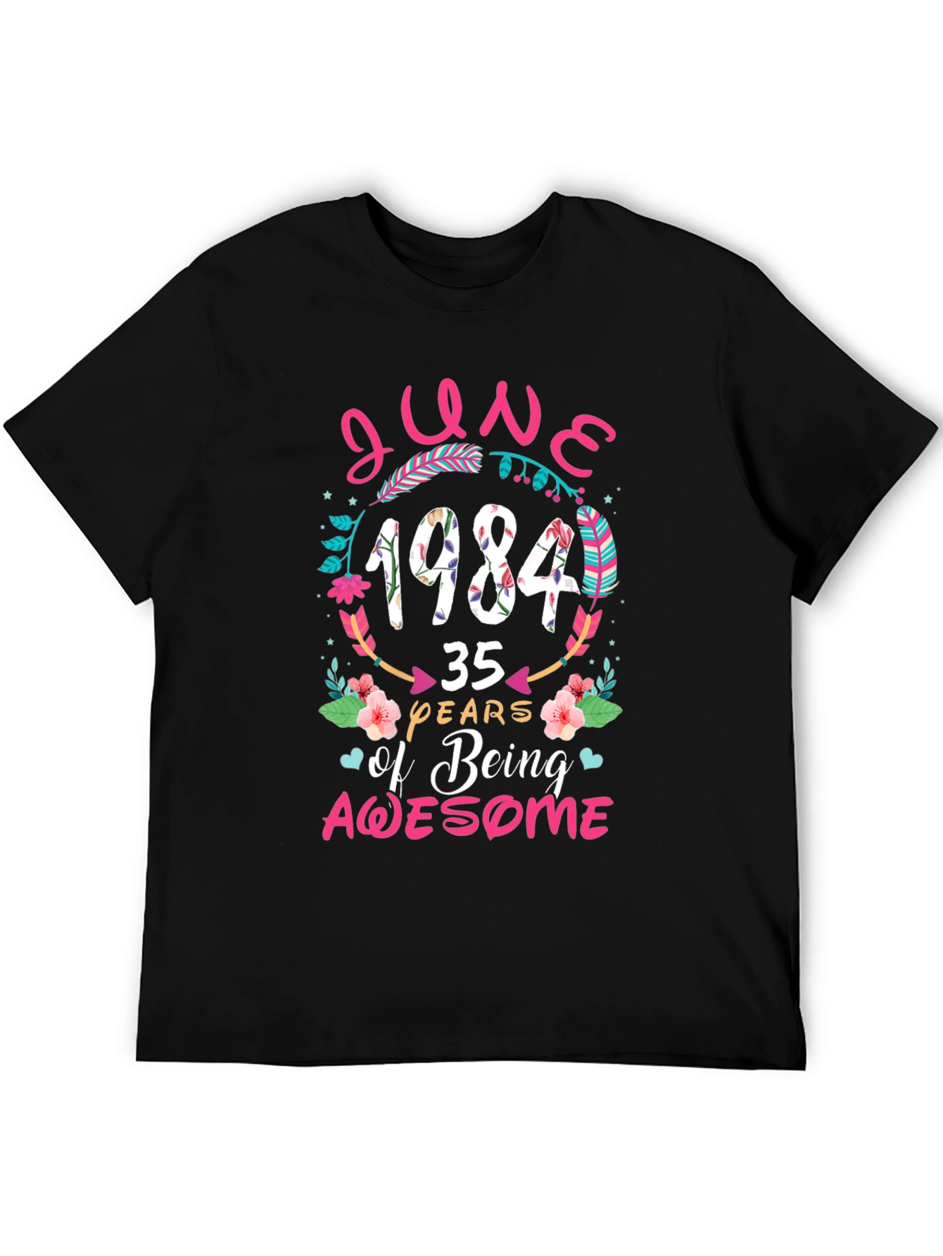 Black June 1984 35 Years of Being Awesome Tee view 5