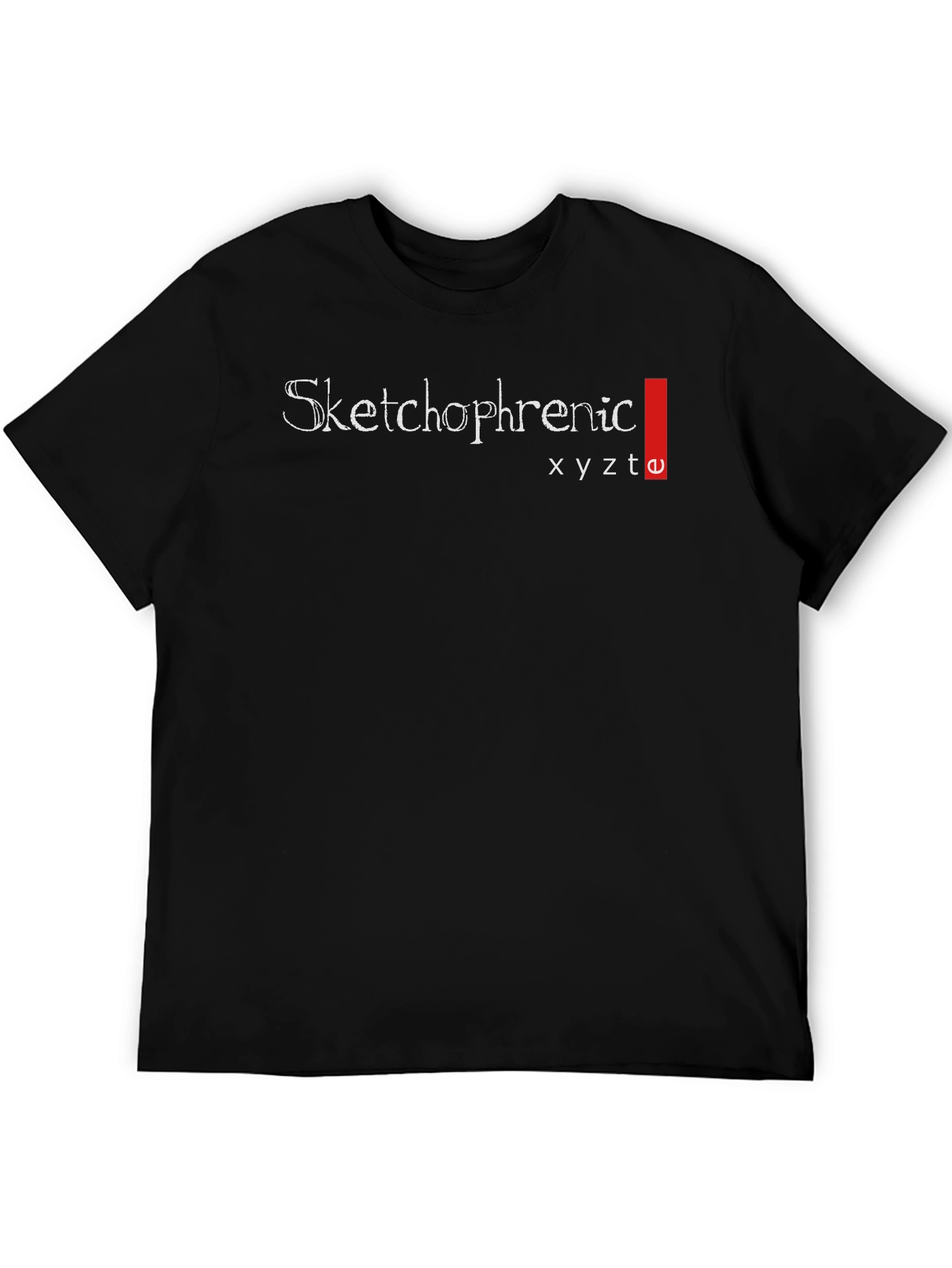 Black Sketchophrenic Black Graphic Tee view 5