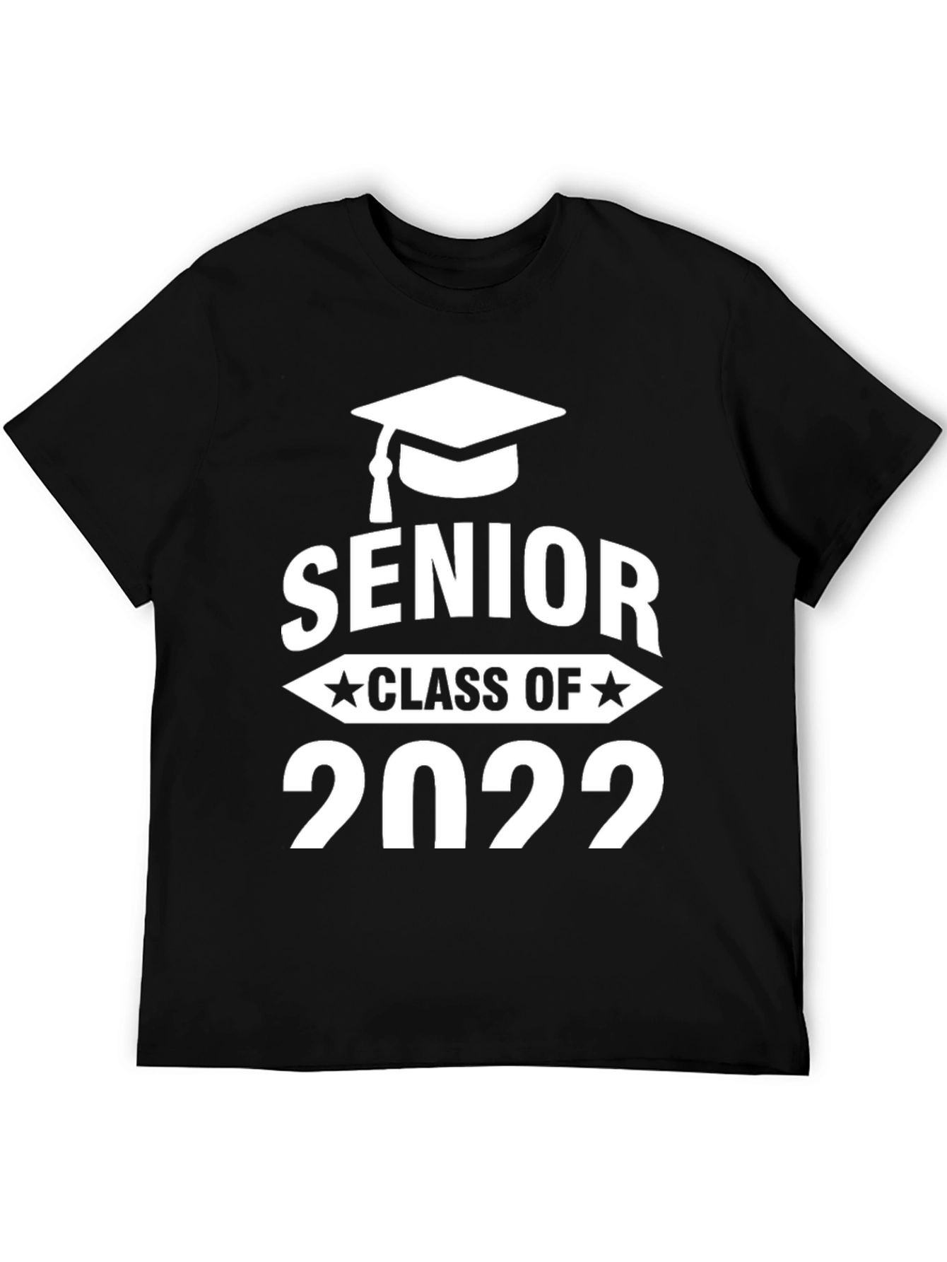 Black Senior Class of 2022 Graduation T-Shirt view 5