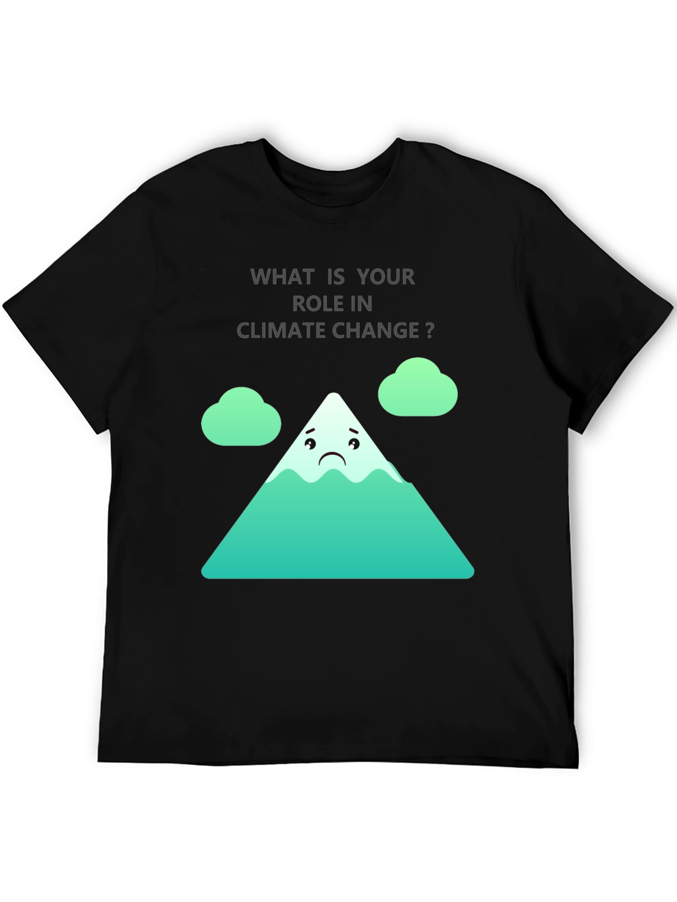 Black Climate Change Role T-Shirt view 5