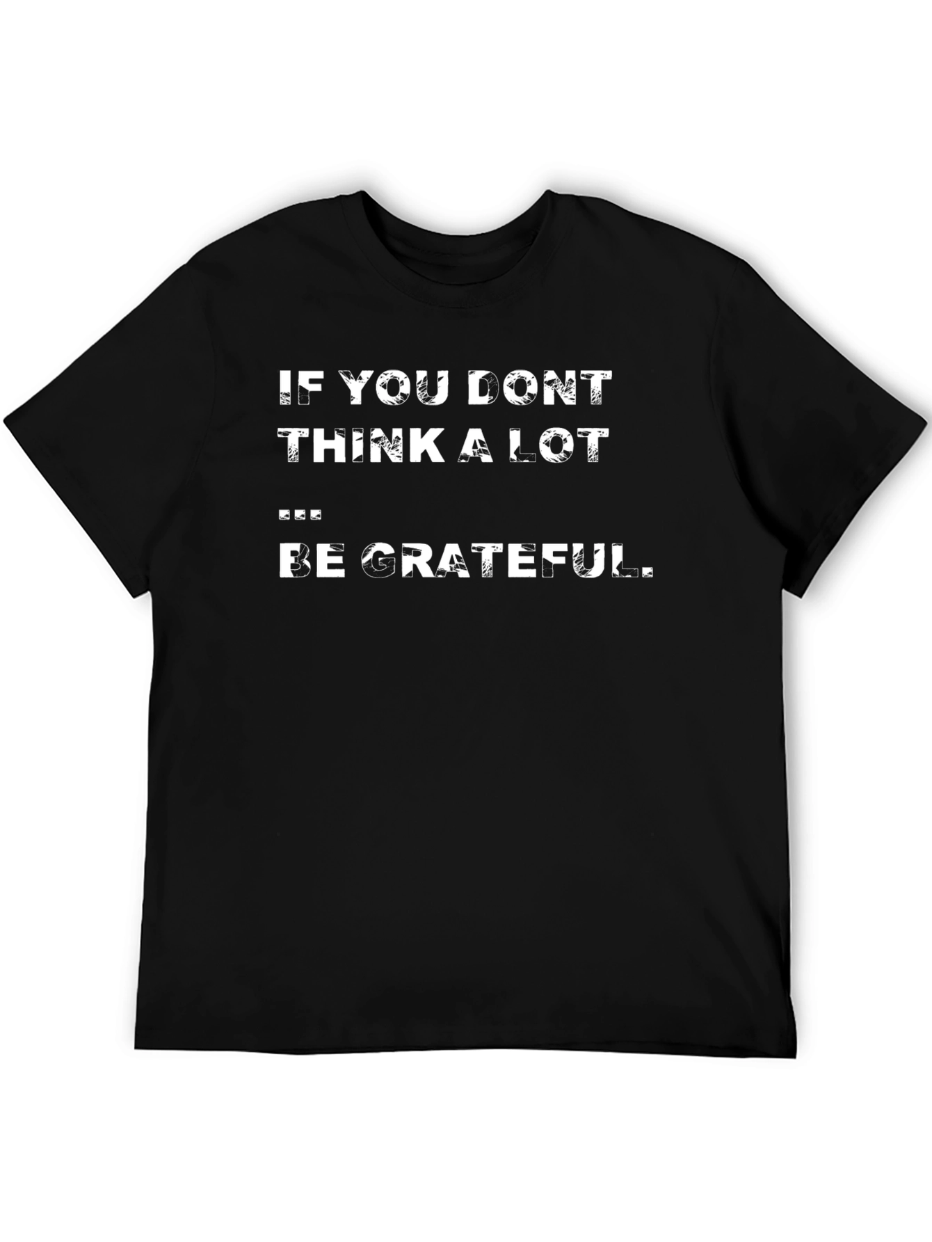 Black Grateful Graphic T-Shirt - Funny Slogan Tee view 5