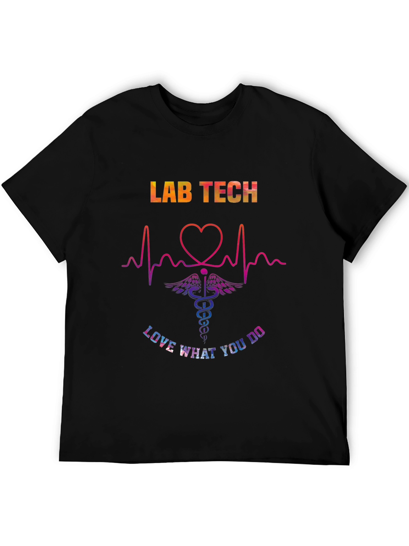 Black Lab Tech Love What You Do Graphic T-Shirt view 5