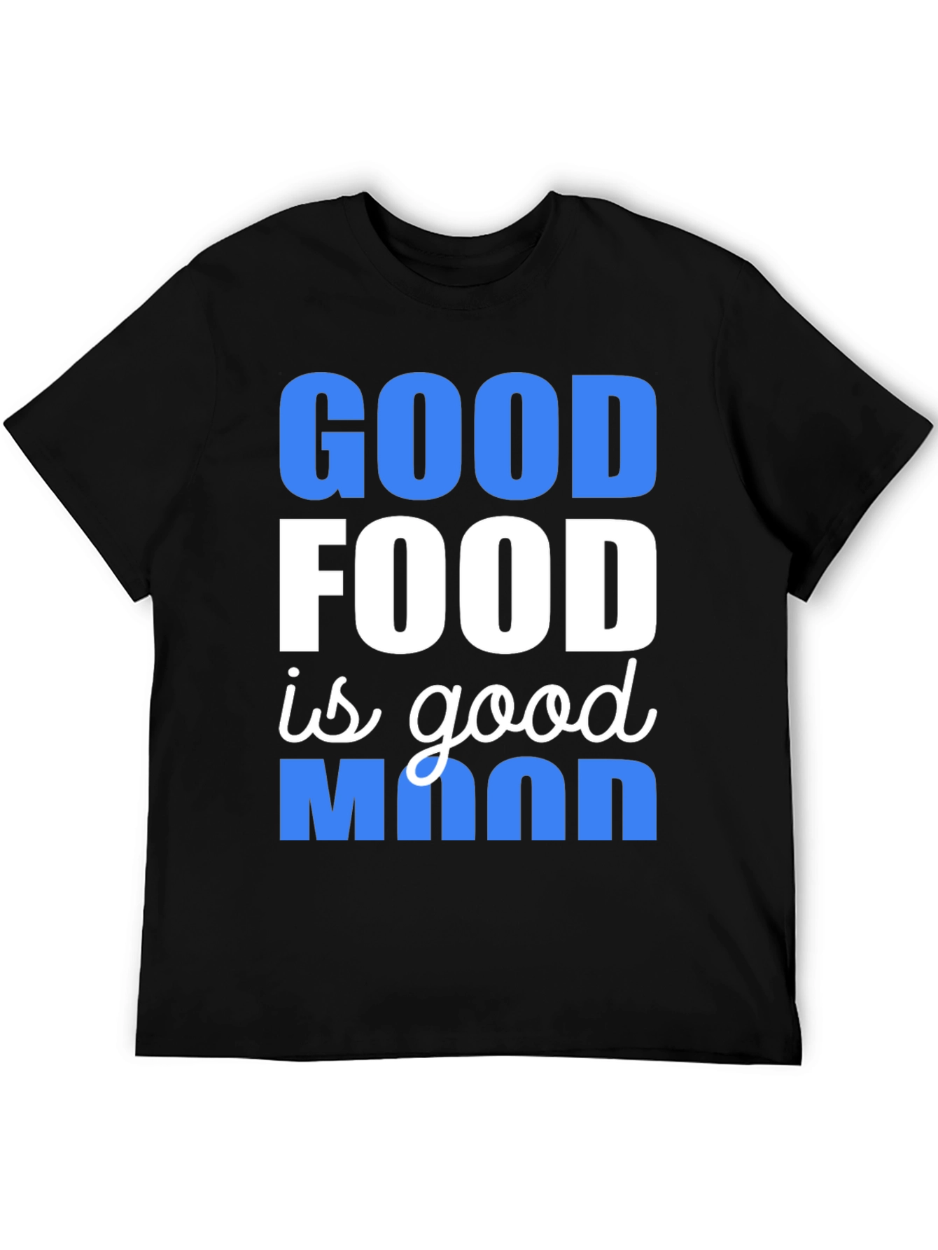 Black Good Food Good Mood T-Shirt view 5