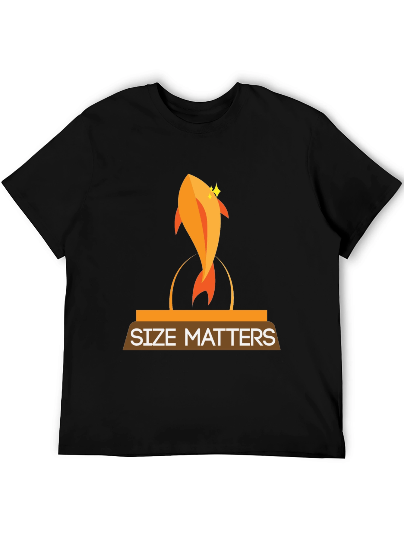 Black Size Matters Graphic Tee view 5