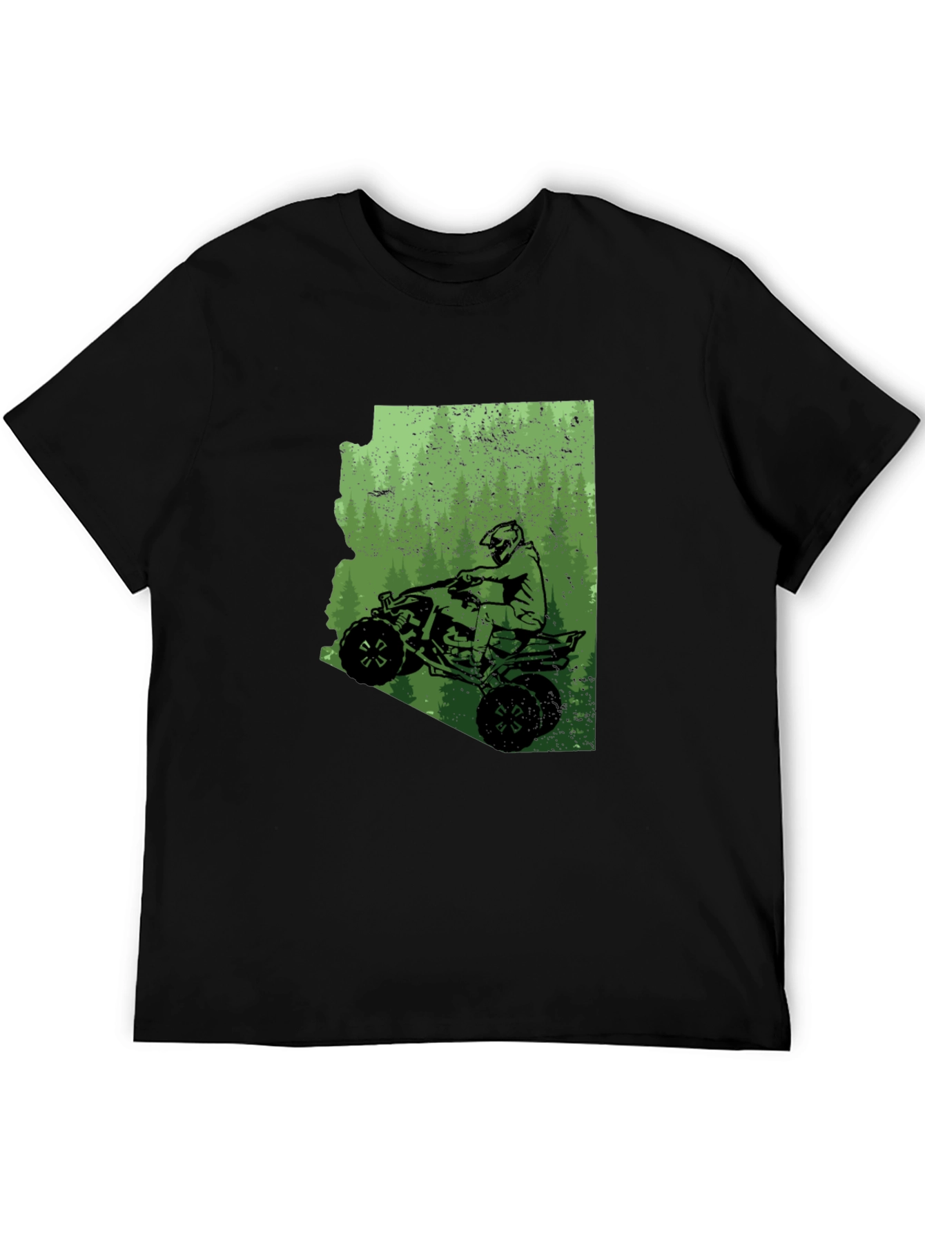 Black Arizona ATV Ride T-Shirt - Black Graphic Tee view 5