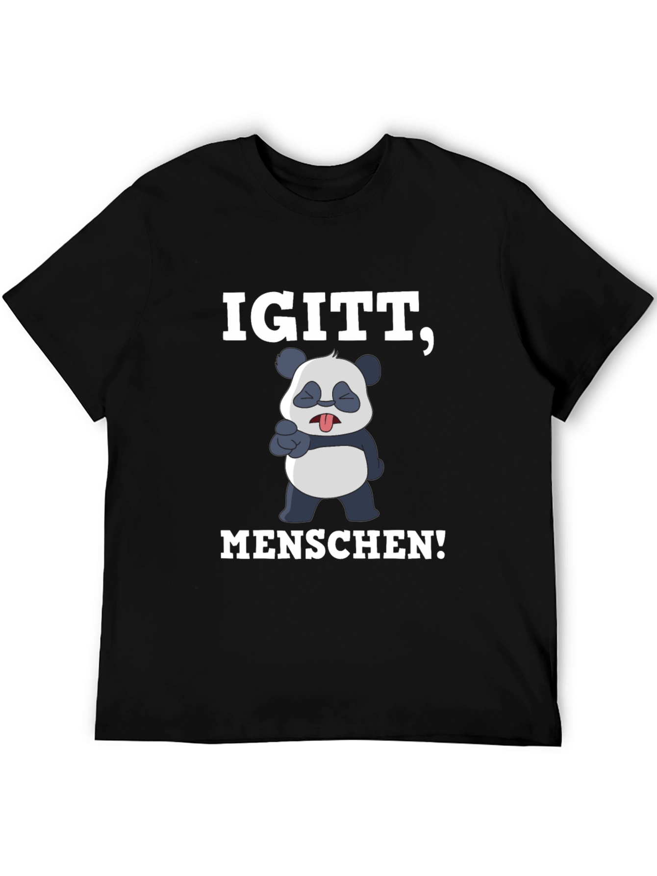 Black Igiitt, Menschen! Panda Graphic T-Shirt view 5