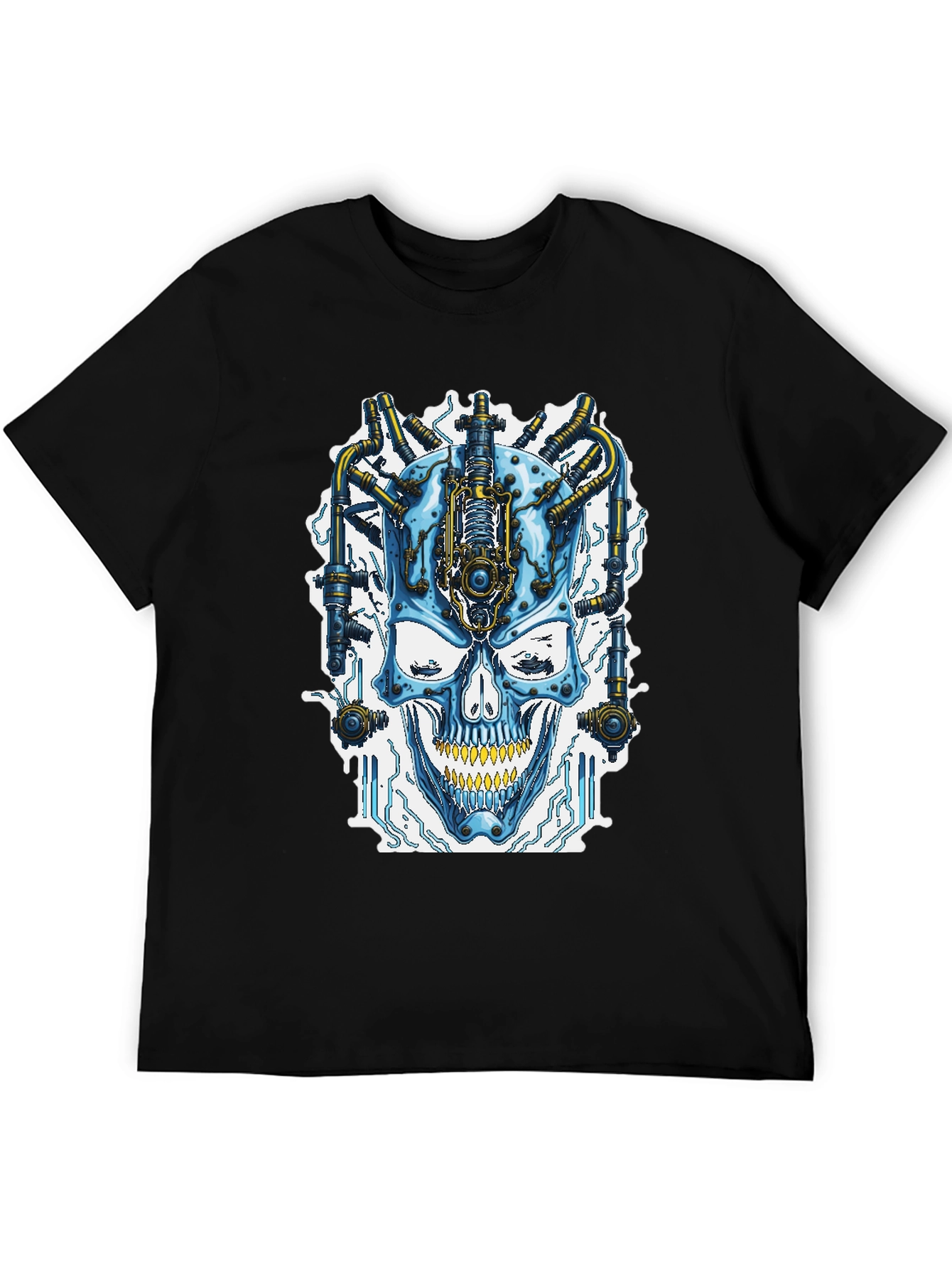 Cyberpunk Skull T-Shirt - Futuristic Style - 5