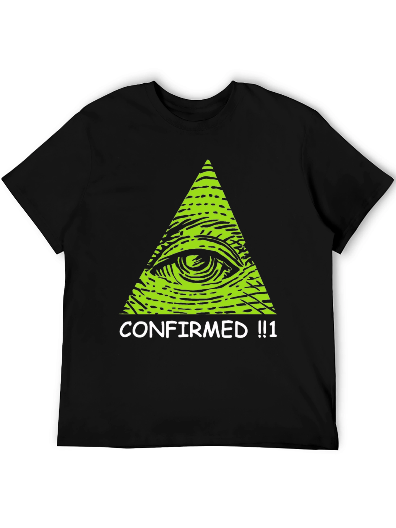 Black Illuminati Eye T-Shirt - Confirmed! Conspiracy Tee view 5