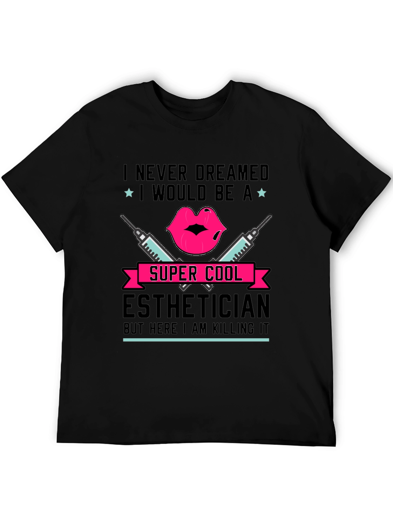Black Cool Esthetician T-Shirt - Beauty Expert Gift view 5